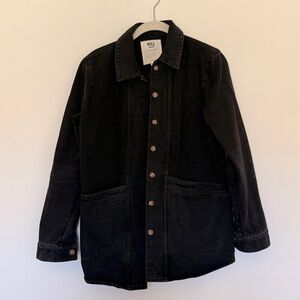 Sezane Will Jacket Noir Délavé - Size XS